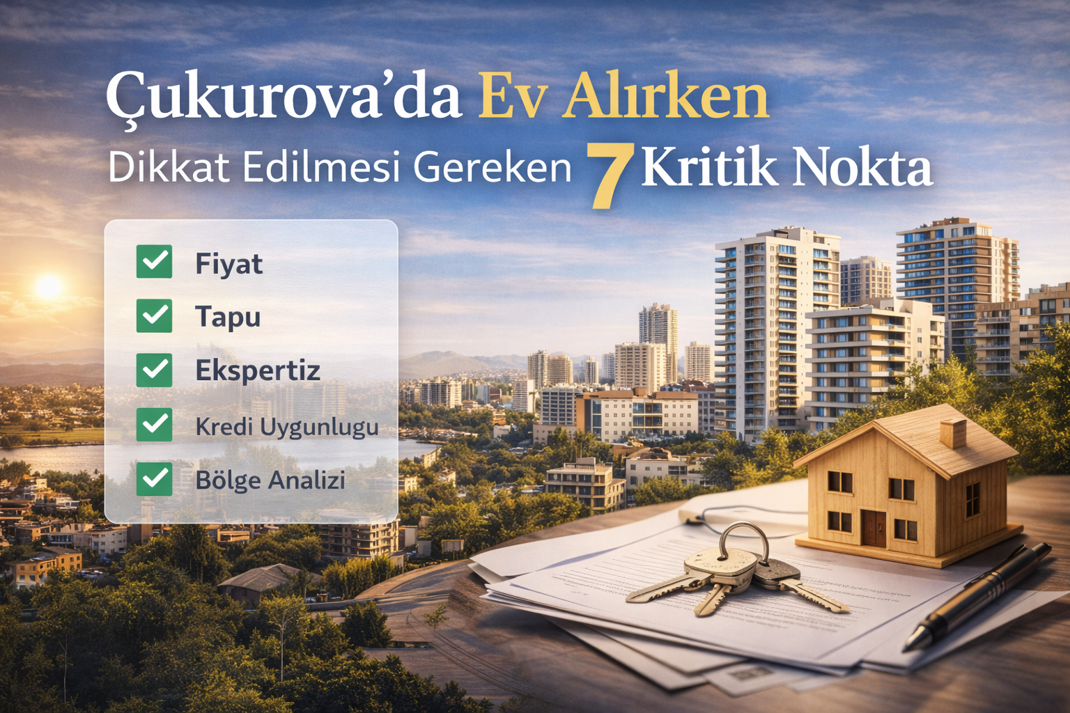 Çukurova’da Ev Alırken Dikkat Edilmesi Gereken 7 Kritik Nokta
